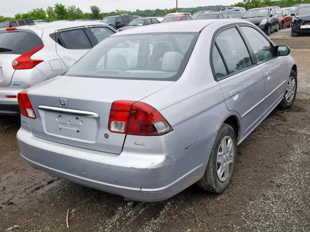 2HGES16673H599904 - 2003 HONDA CIVIC LX SILVER photo 4