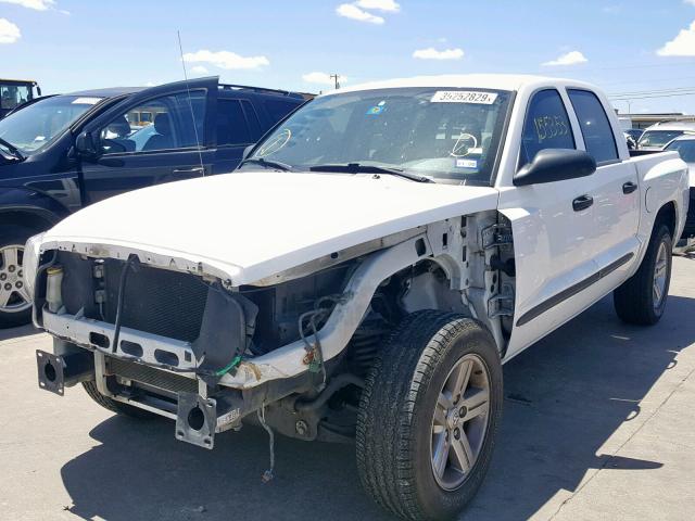 1D7HE48K67S218269 - 2007 DODGE DAKOTA QUA WHITE photo 2