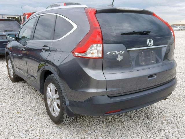 2HKRM3H75DH504213 - 2013 HONDA CR-V EXL CHARCOAL photo 3