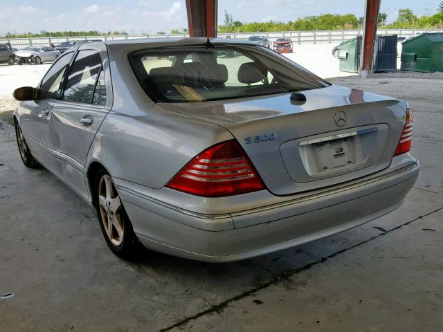 WDBNG75J64A423174 - 2004 MERCEDES-BENZ S 500 SILVER photo 3