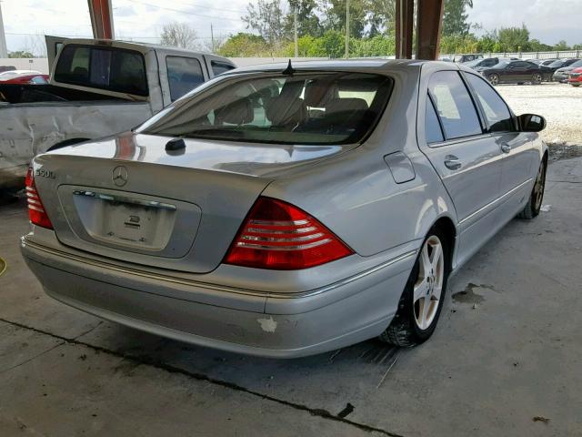 WDBNG75J64A423174 - 2004 MERCEDES-BENZ S 500 SILVER photo 4