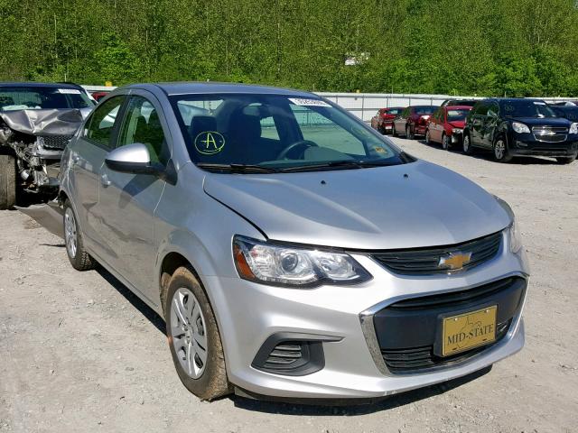 1G1JB5SH1H4156737 - 2017 CHEVROLET SONIC LS SILVER photo 1