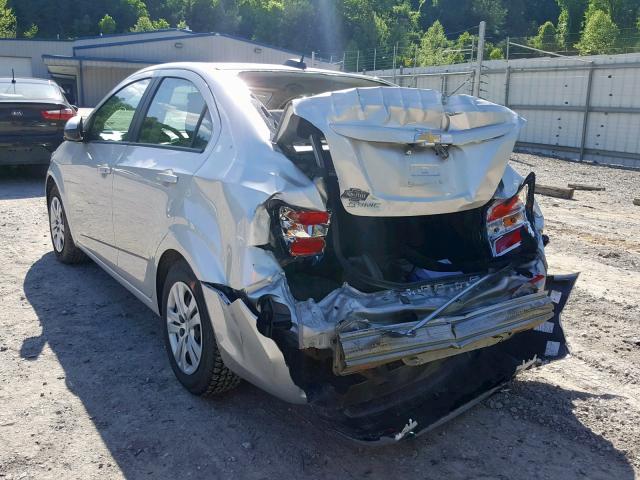 1G1JB5SH1H4156737 - 2017 CHEVROLET SONIC LS SILVER photo 3