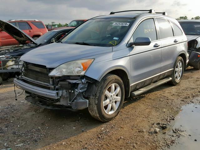 JHLRE38787C019290 - 2007 HONDA CR-V EXL BLUE photo 2