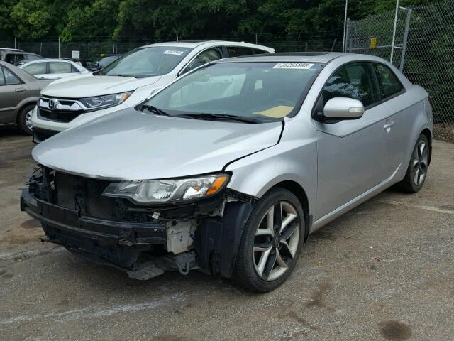 KNAFW6A34A5170254 - 2010 KIA FORTE SX SILVER photo 2