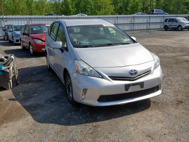 JTDZN3EU8D3251309 - 2013 TOYOTA PRIUS V SILVER photo 1