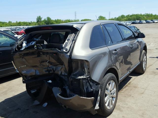 2FMDK3JC9EBA04717 - 2014 FORD EDGE SEL BROWN photo 4