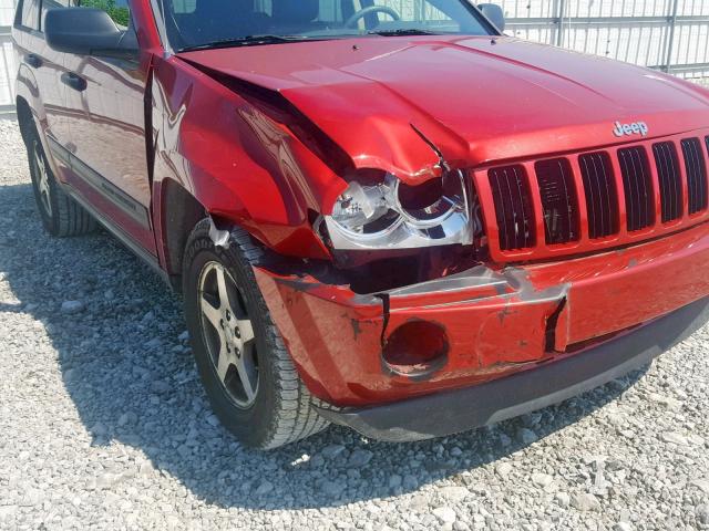 1J4GR48K95C514706 - 2005 JEEP GRAND CHER RED photo 9