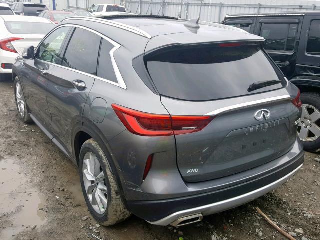 3PCAJ5M30KF109372 - 2019 INFINITI QX50 ESSEN GRAY photo 3