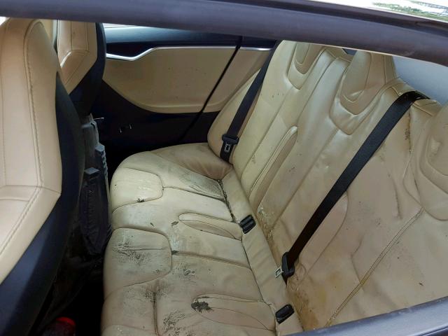 5YJSA1CN0DFP15578 - 2013 TESLA MODEL S Czerwony zdjęcie 6