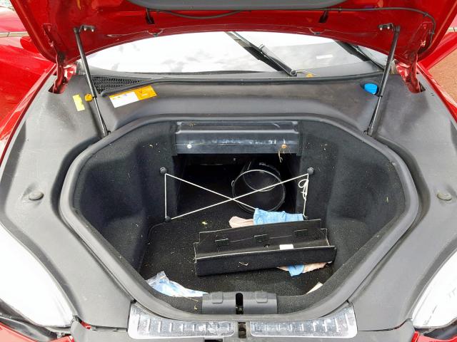 5YJSA1CN0DFP15578 - 2013 TESLA MODEL S Czerwony zdjęcie 7