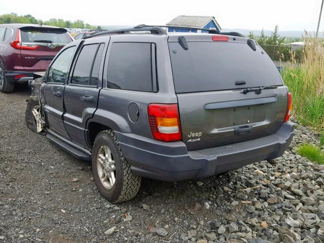 1J4GW48S34C315853 - 2004 JEEP GRAND CHER GRAY photo 3