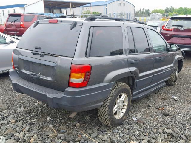 1J4GW48S34C315853 - 2004 JEEP GRAND CHER GRAY photo 4