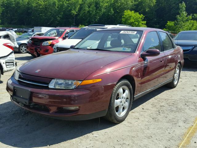 1G8JW52R0YY609558 - 2000 SATURN LS2 RED photo 2