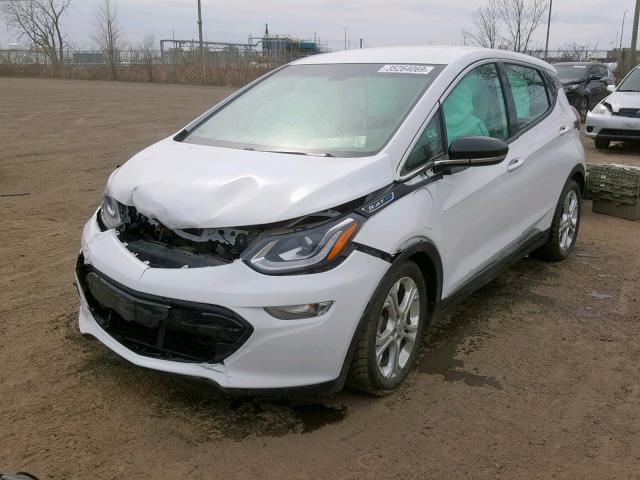 1G1FW6S01H4179171 - 2017 CHEVROLET BOLT EV LT WHITE photo 2