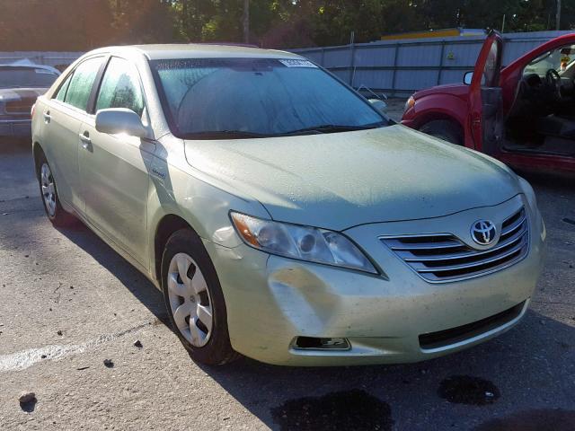 4T1BB46K19U077755 - 2009 TOYOTA CAMRY HYBR GREEN photo 1