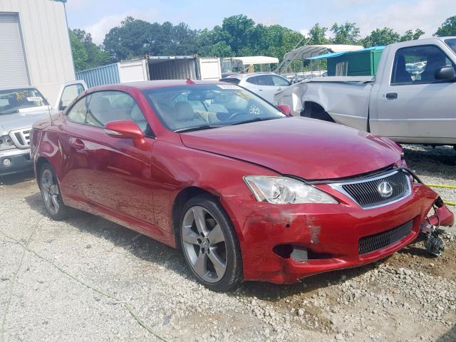 JTHFF2C28A2514264 - 2010 LEXUS IS 250 RED photo 1