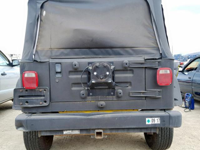 1J4FA49S41P312053 - 2001 JEEP WRANGLER / BLACK photo 9