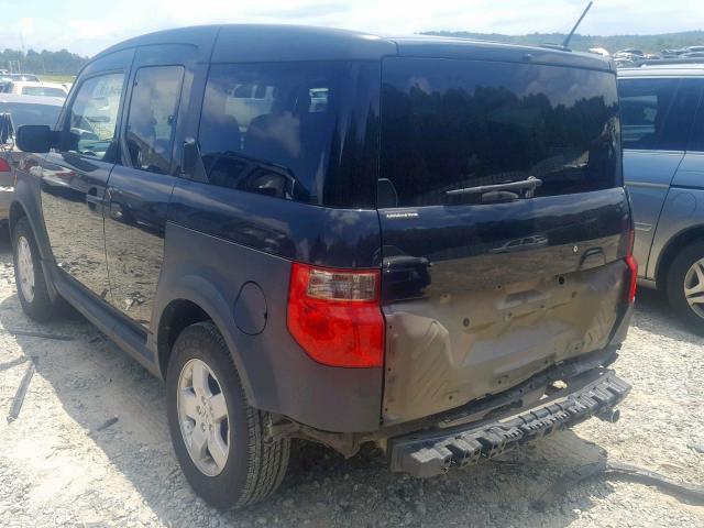 5J6YH18675L011779 - 2005 HONDA ELEMENT EX BLACK photo 3