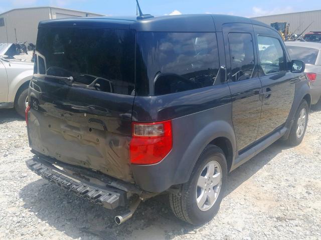 5J6YH18675L011779 - 2005 HONDA ELEMENT EX BLACK photo 4