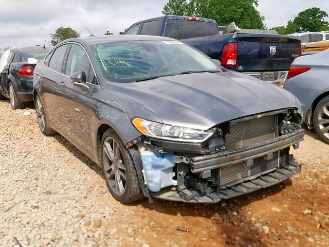 3FA6P0K94DR322749 - 2013 FORD FUSION TIT GRAY photo 1