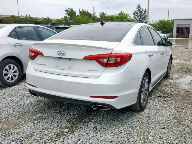 5NPE34AFXGH310886 - 2016 HYUNDAI SONATA SPO WHITE photo 4