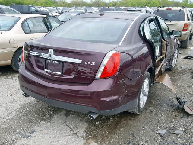 1LNHL9DRXBG604281 - 2011 LINCOLN MKS BROWN photo 4