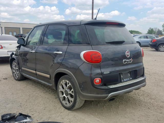 ZFBCFADH3EZ012649 - 2014 FIAT 500L TREKK GRAY photo 3