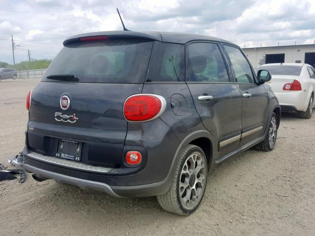 ZFBCFADH3EZ012649 - 2014 FIAT 500L TREKK GRAY photo 4