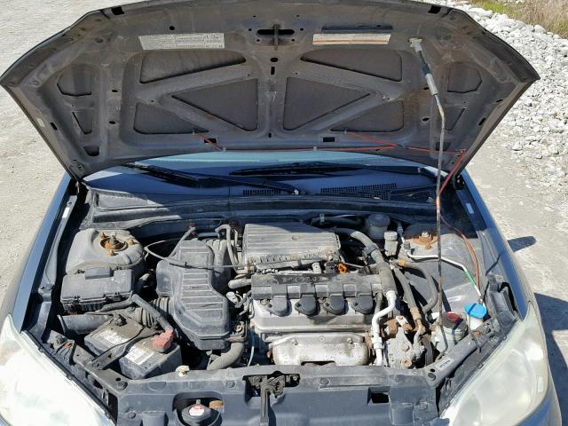 2HGES15305H012615 - 2005 HONDA CIVIC DX V GRAY photo 7