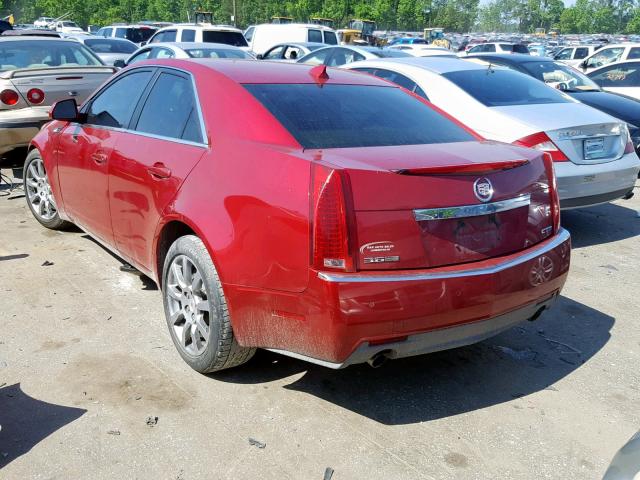 1G6DU57V690119689 - 2009 CADILLAC CTS HI FEA RED photo 3