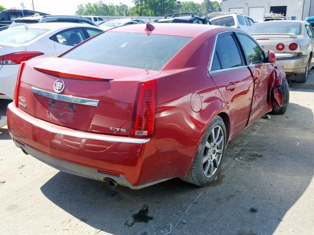 1G6DU57V690119689 - 2009 CADILLAC CTS HI FEA RED photo 4