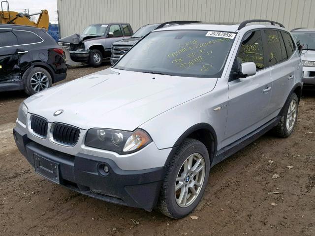 WBXPA734X6WC53826 - 2006 BMW X3 2.5I SILVER photo 2