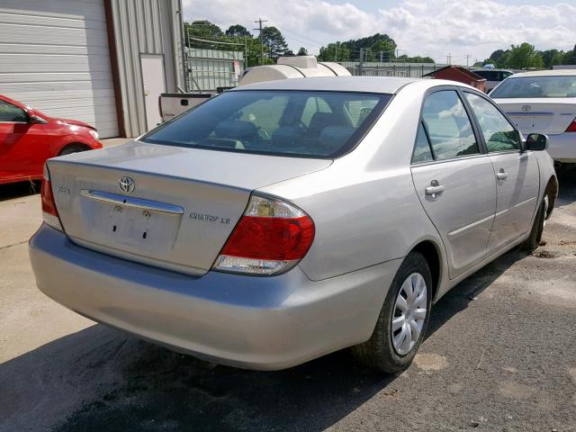 4T1BE32K06U141948 - 2006 TOYOTA CAMRY LE SILVER photo 4