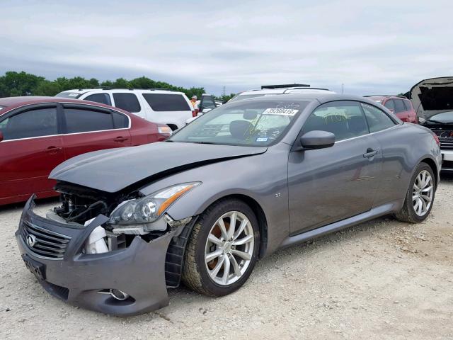 JN1CV6FE2EM900180 - 2014 INFINITI Q60 BASE GRAY photo 2