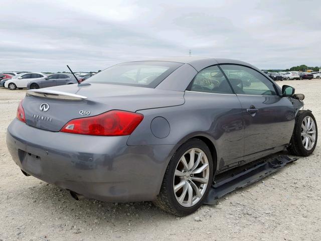 JN1CV6FE2EM900180 - 2014 INFINITI Q60 BASE GRAY photo 4