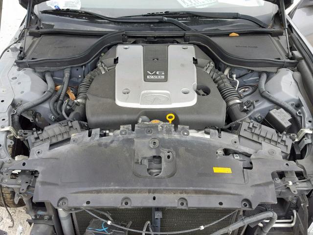 JN1CV6FE2EM900180 - 2014 INFINITI Q60 BASE GRAY photo 7