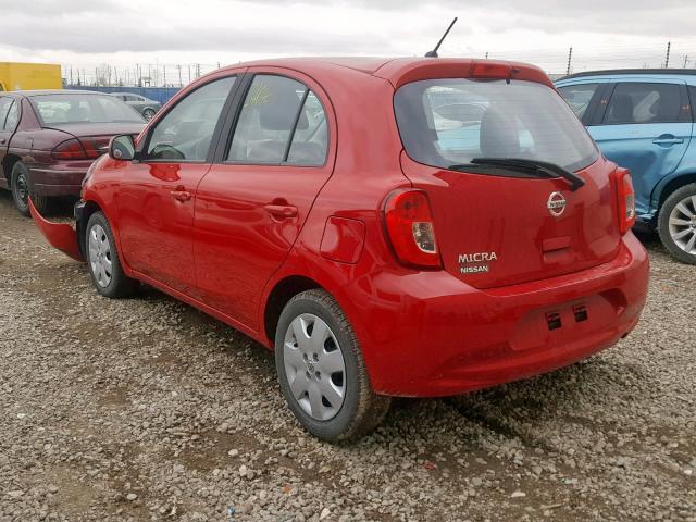 3N1CK3CP7HL263539 - 2017 NISSAN MICRA RED photo 3