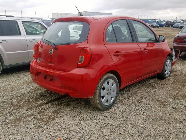 3N1CK3CP7HL263539 - 2017 NISSAN MICRA RED photo 4