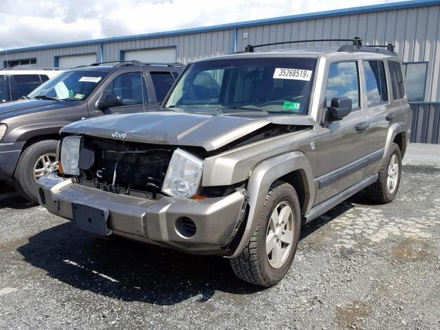 1J8HG48N36C221422 - 2006 JEEP COMMANDER 金色 照片 2
