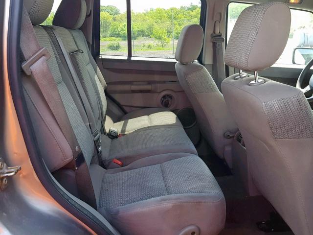 1J8HG48N36C221422 - 2006 JEEP COMMANDER 金色 照片 6