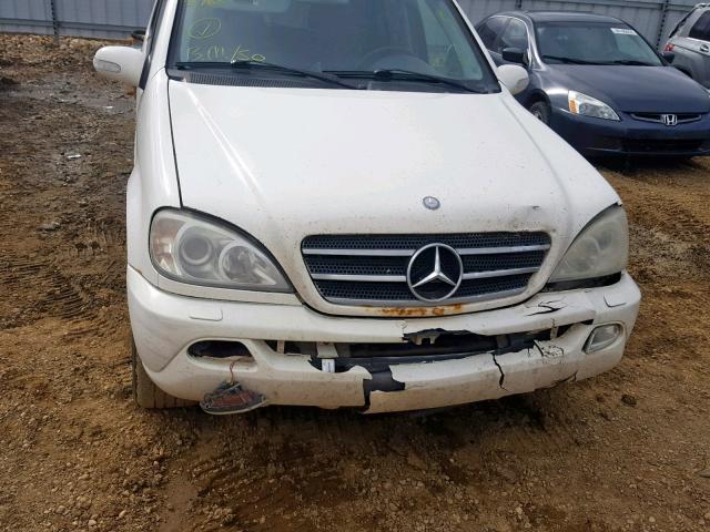 4JGAB75EX3A397528 - 2003 MERCEDES-BENZ ML 500 WHITE photo 9