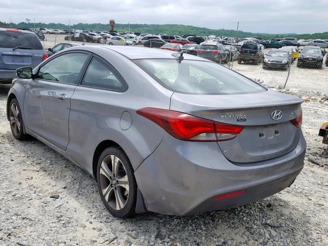 KMHDH6AH9EU028117 - 2014 HYUNDAI ELANTRA CO BLUE photo 3