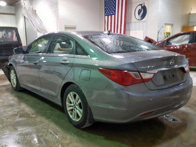 5NPEB4AC1DH552616 - 2013 HYUNDAI SONATA GLS GRAY photo 3