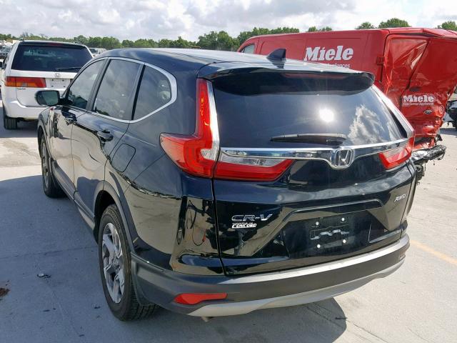 2HKRW2H81HH608393 - 2017 HONDA CR-V EXL BLACK photo 3