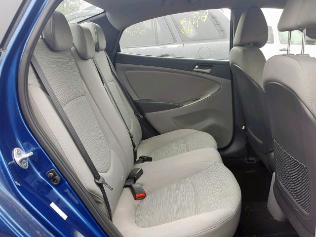 KMHCT4AE5GU033211 - 2016 HYUNDAI ACCENT SE BLUE photo 6