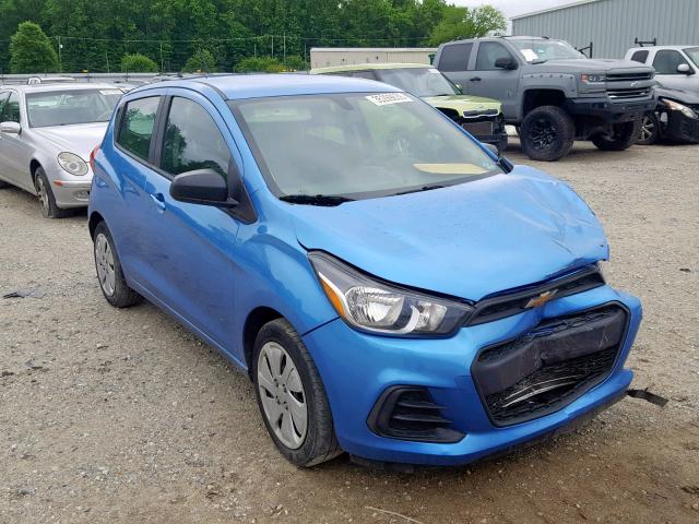 KL8CB6SAXHC840077 - 2017 CHEVROLET SPARK LS BLUE photo 1