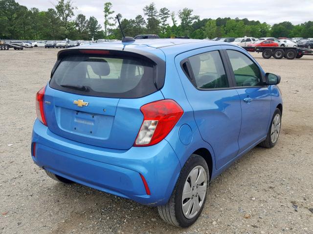 KL8CB6SAXHC840077 - 2017 CHEVROLET SPARK LS BLUE photo 4