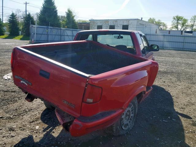 1GTDT19X0W8515654 - 1998 GMC SONOMA RED photo 4