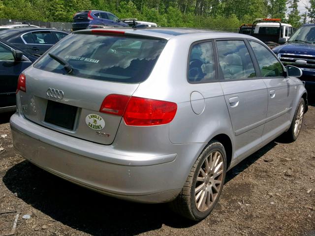 WAUNF78P36A002047 - 2006 AUDI A3 2.0 PRE SILVER photo 4